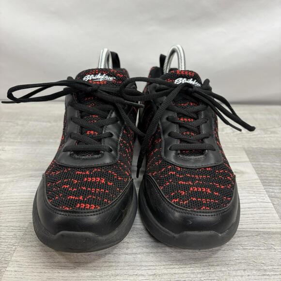 Strikeforce KR Flyer Bowling Shoes Men's 6.5 Black Red Mesh Athletic Style - Picture 2 of 13